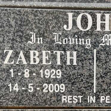 JOHL Ludwig 1926-2017 &amp; Elizabeth 1929-2009