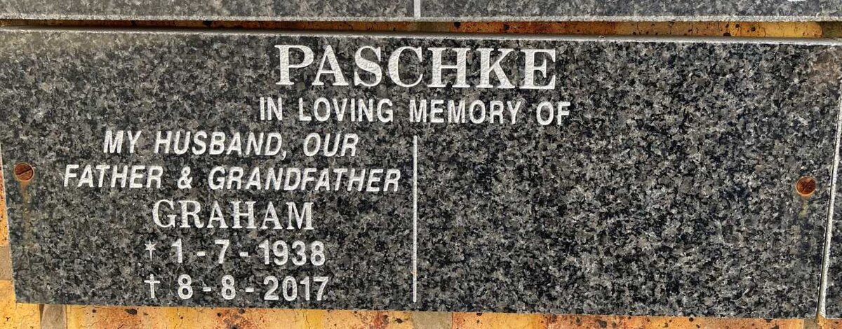 PASCHKE Graham 1938-2017