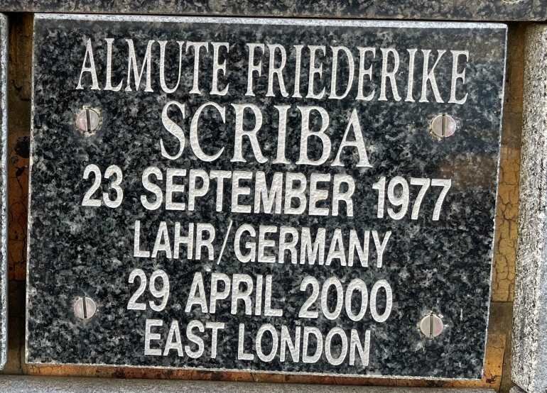 SCRIBA Almute Friederike 1977-2000