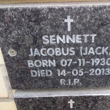 SENNETT Jacobus 1930-2013