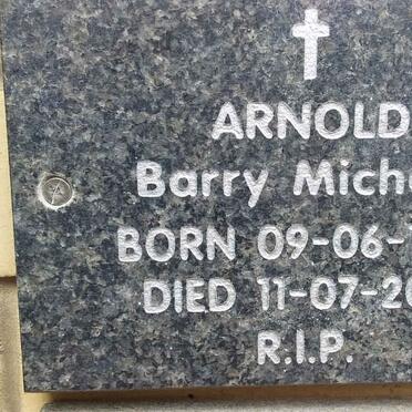 ARNOLD Barry Michael 1943-2021