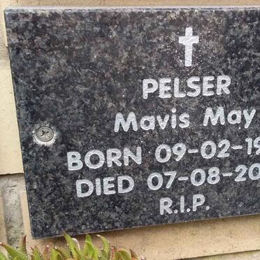 PELSER Mavis May 1928-2018