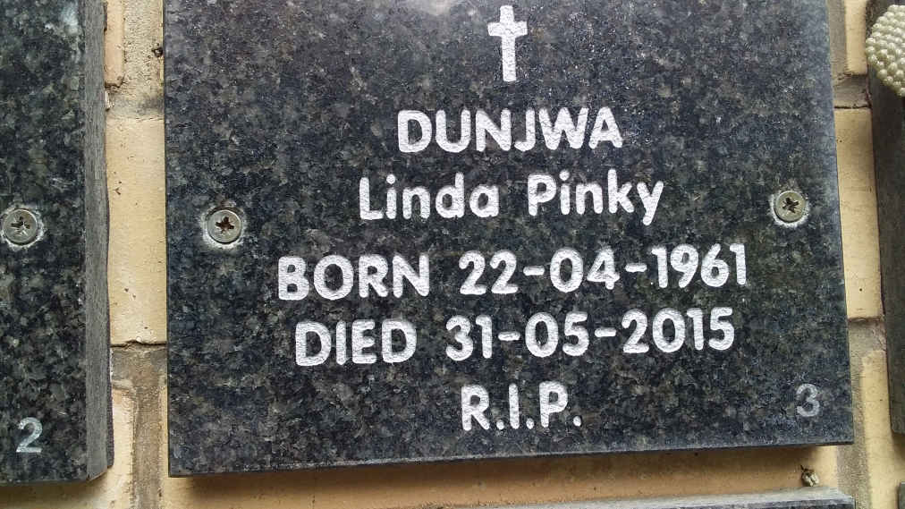 DUNJWA Linda Pinky 1961-2015