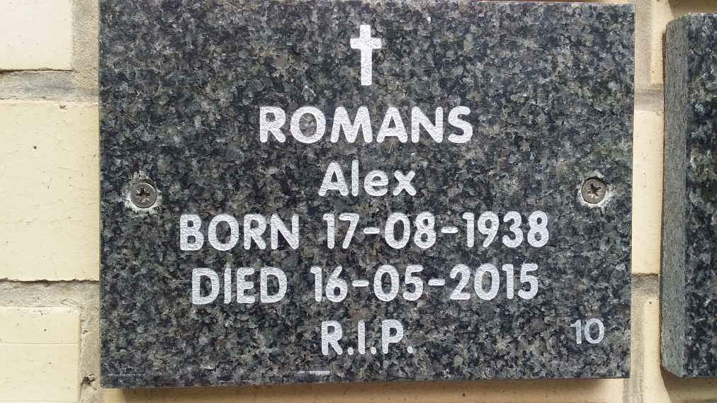 ROMANS Alex 1938-2015