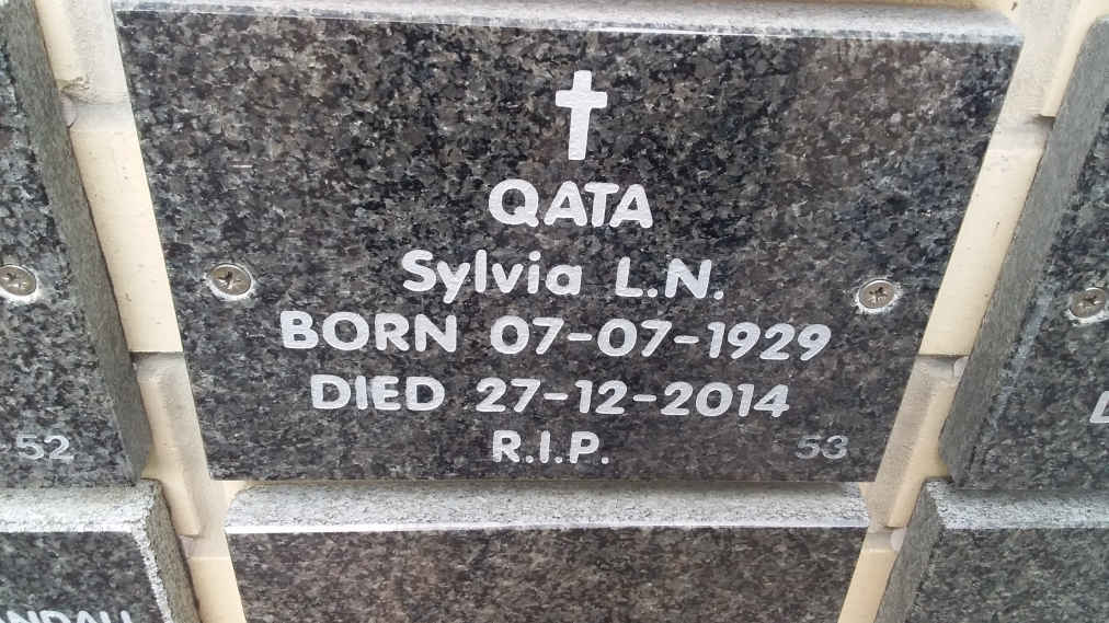 QATA Sylvia L.N. 1929-2014