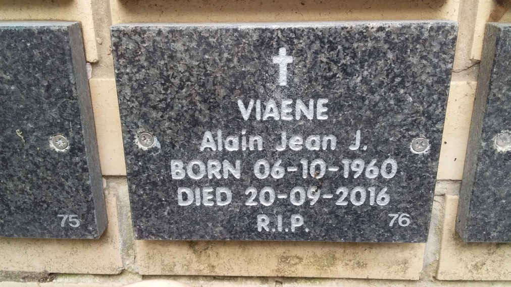VIAENE Alain Jean J. 1960-2016