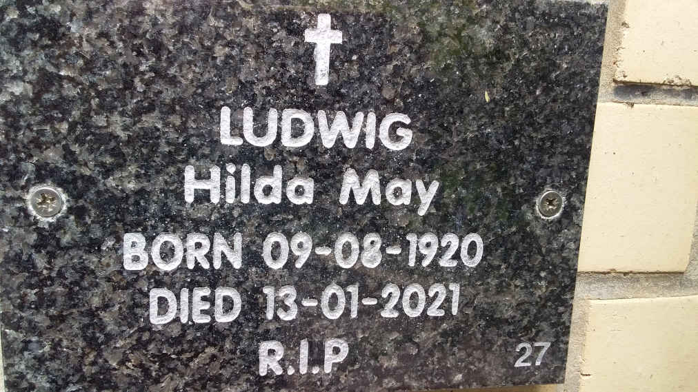 LUDWIG Hilda May 1920-2021