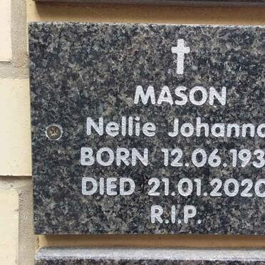 MASON Nellie Johanna 1931-2020