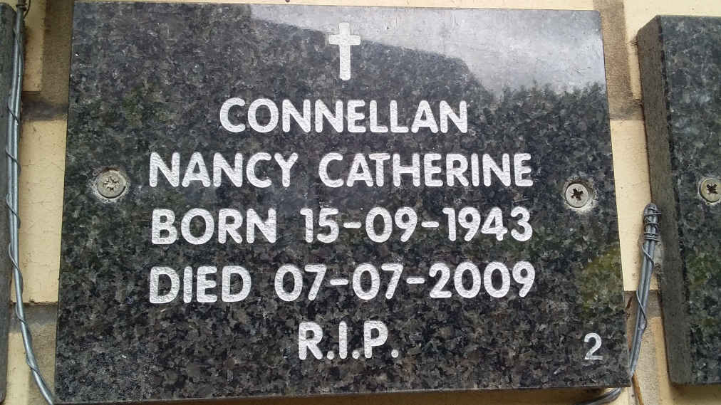 CONNELLAN Nancy Catherine 1943-2009