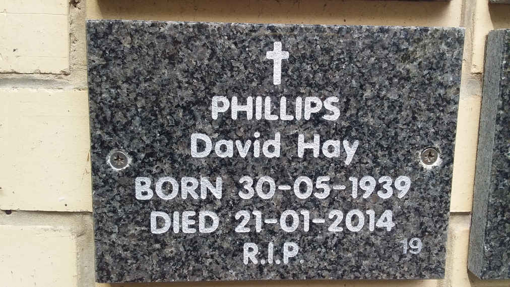 PHILLIPS David Hay 1939-2014