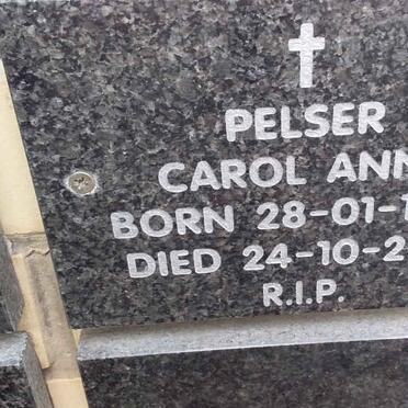 PELSER Carol Anne 1964-2010