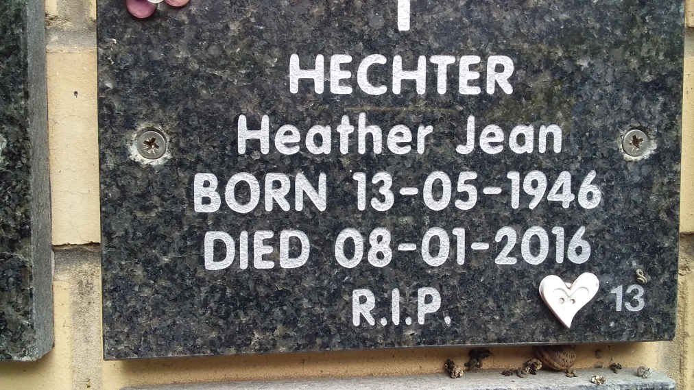 HECHTER Heather Jean 1946-2016