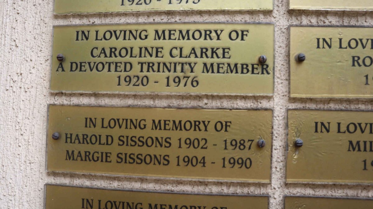 CLARKE Caroline 1920-1976 :: SISSONS Harold 1902-1987 & Margie 1904-1990