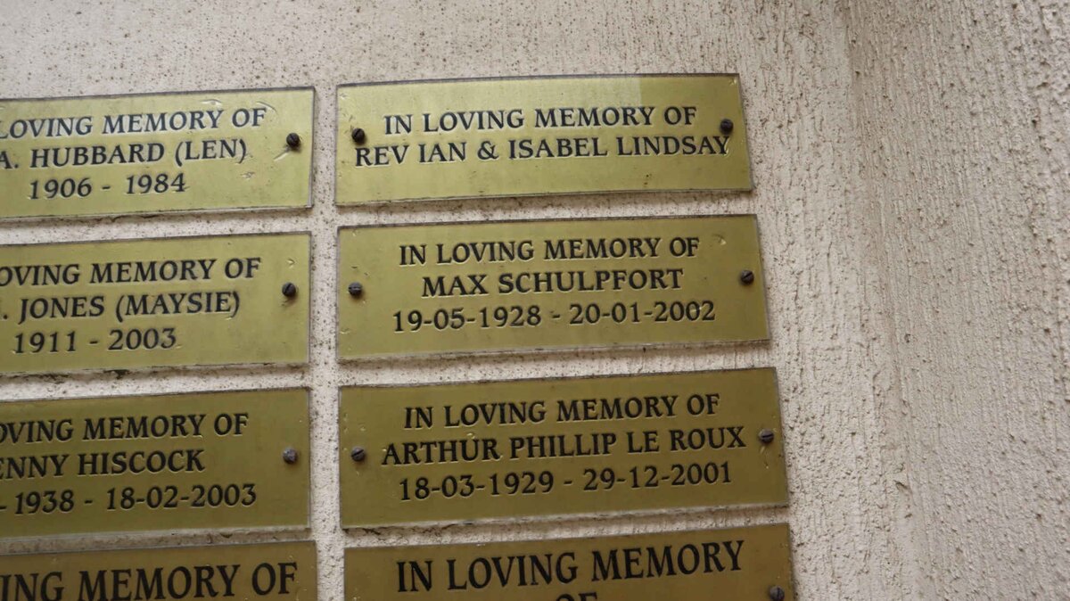 LINDSAY Ian & Isabel :: SCHULPFORT Max 1928-2002 :: ROUX Arthur Phillip, le 1929-2001