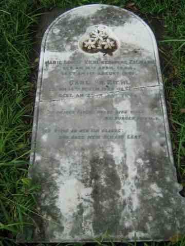 ZIEHL Carl Fr. 1827-1896 &amp;  Marie Louise ZIEMANN 1843-1891