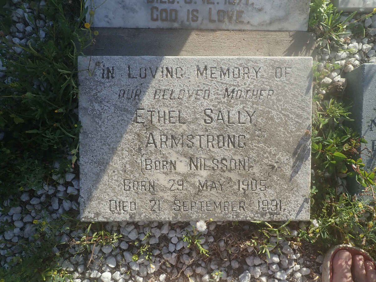 ARMSTRONG Ethel Sally nee NILSSON 1905-1991