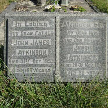 ATKINSON John James -1953 &amp; Jessie -1948