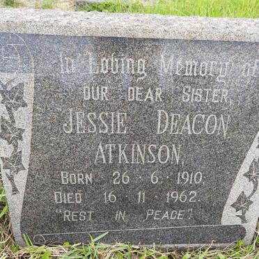 ATKINSON Jessie Deacon 1910-1962