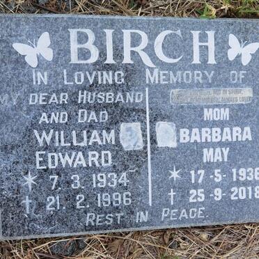 BIRCH William Edward 1934-1996 &amp; Barbara May 1936-2018