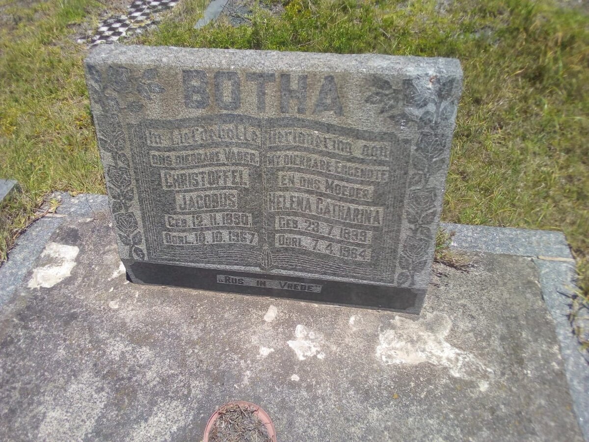 BOTHA Christoffel Jacobus 1890-1967 &amp; Helena Catharina BOTHA 1899-1964