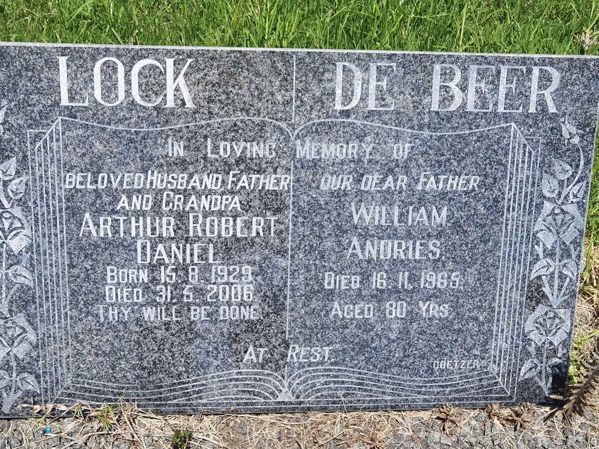 BEER William Andries, de -1965 :: LOCK Arthur Robert Daniel 1929-2006