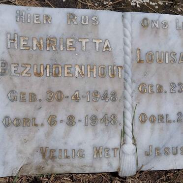 BEZUIDENHOUT Henrietta 1948-1948 :: DE WIT Louisa 1944-1948