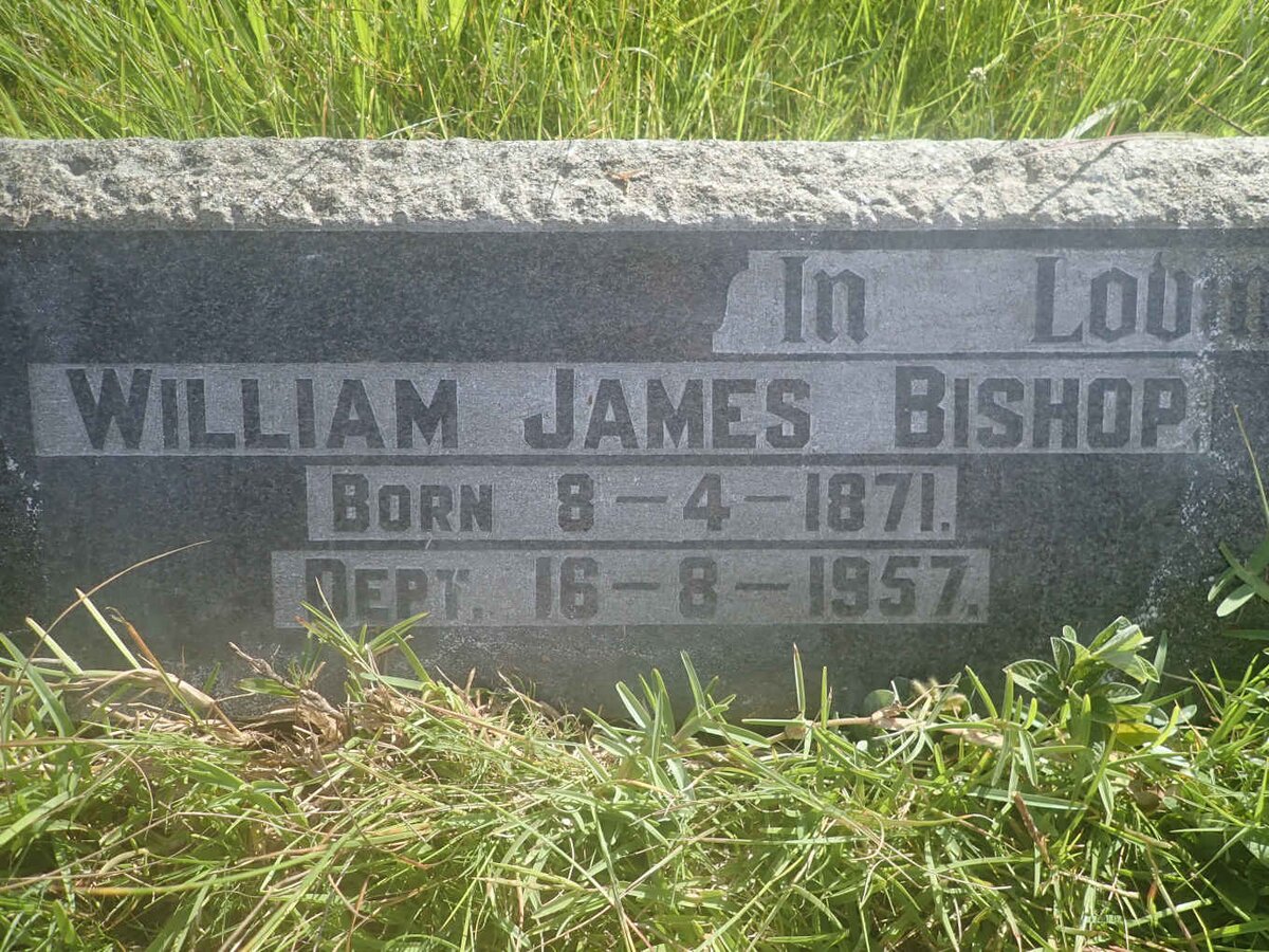 BISHOP William James 1871-1957 &amp; Matilda Ann CROCKER 1875-1956