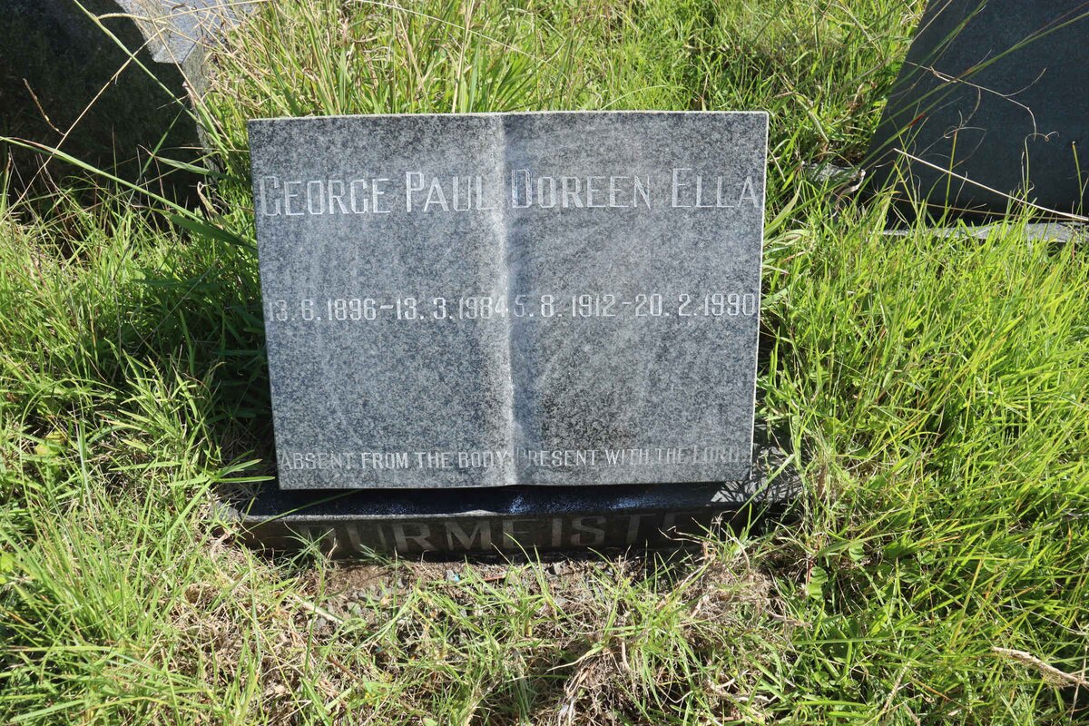 BURMEISTER George Paul 1896-1984 &amp; Doreen Ella 1912-1990
