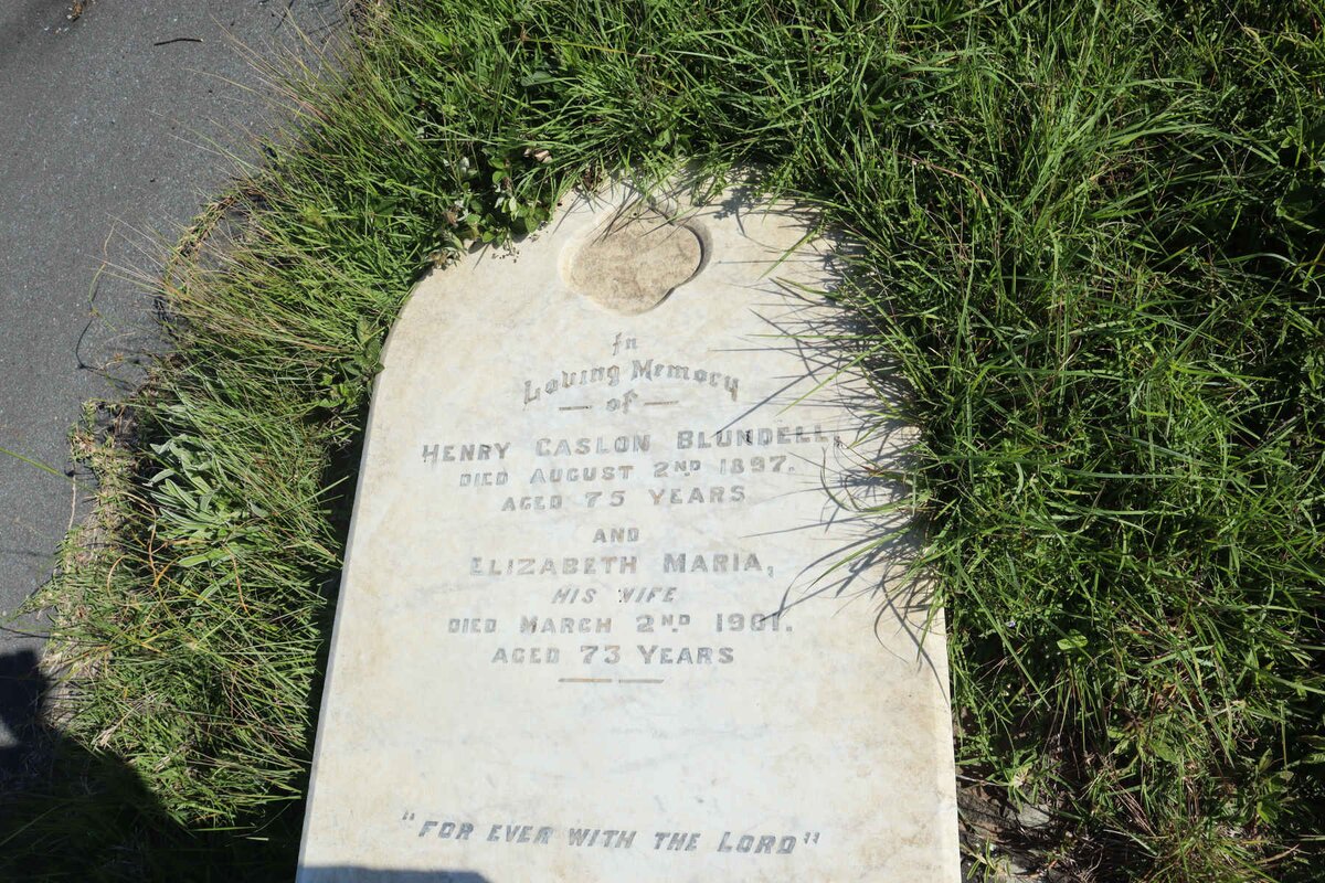 BLUNDELL Henry Caslon -1897 &amp; Elizabeth Maria -1901