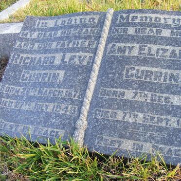 CURRIN Richard Levi 1878-1948 &amp; Amy Elizabeth 1881-1963