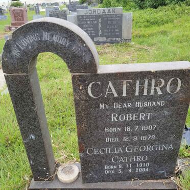 CATHRO Robert 1907-1978 &amp; Cecilia Georgina 1910-2004