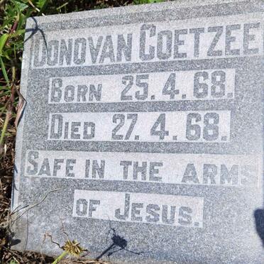 COETZEE Donovan 1968-1968