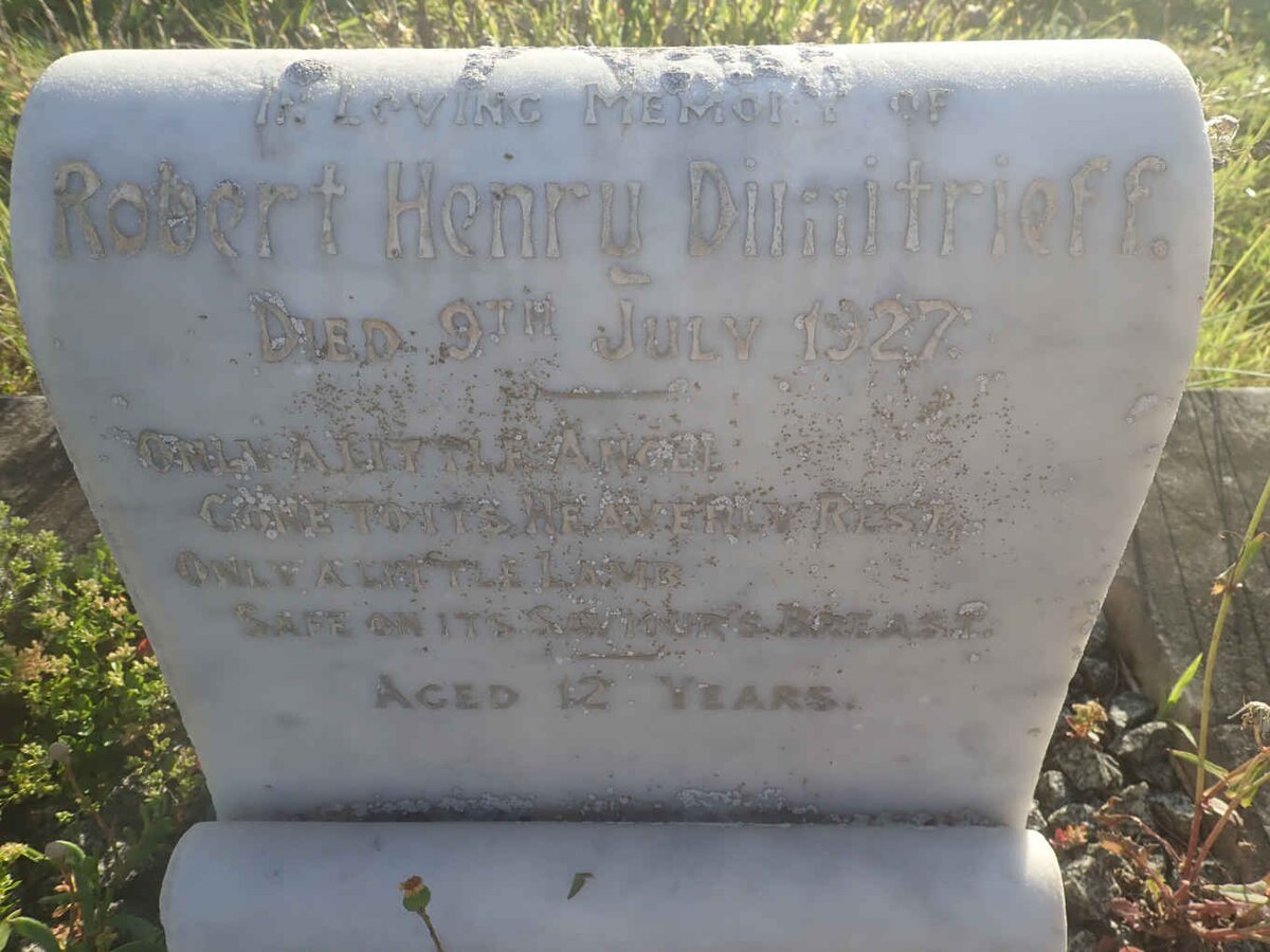 DIMITRIEFF Robert Henry -1927