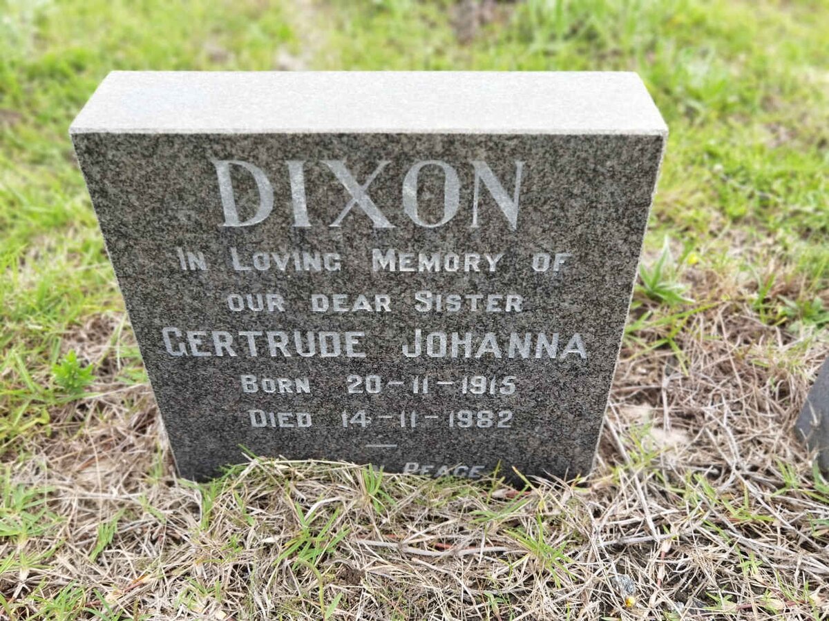 DIXON Gertrude Johanna 1915-1982