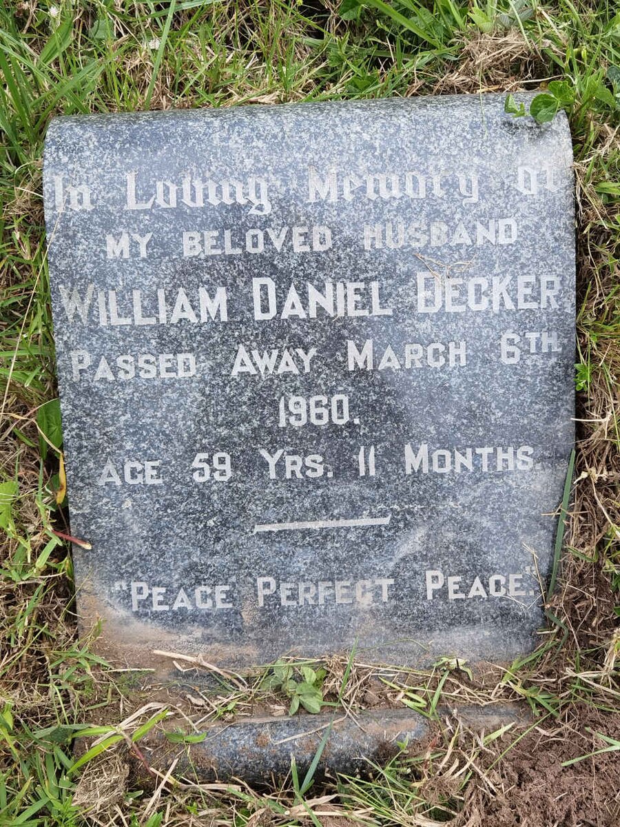 DECKER William Daniel -1960