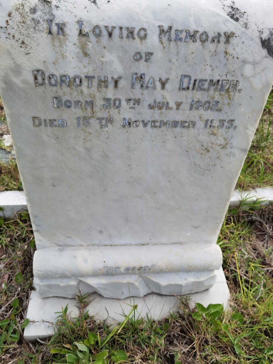DIEMER Dorothy May 1902-1935