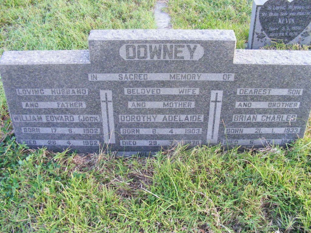DOWNEY William Edward 1902-1982 &amp; Dorothy Adelaide 1903-1970