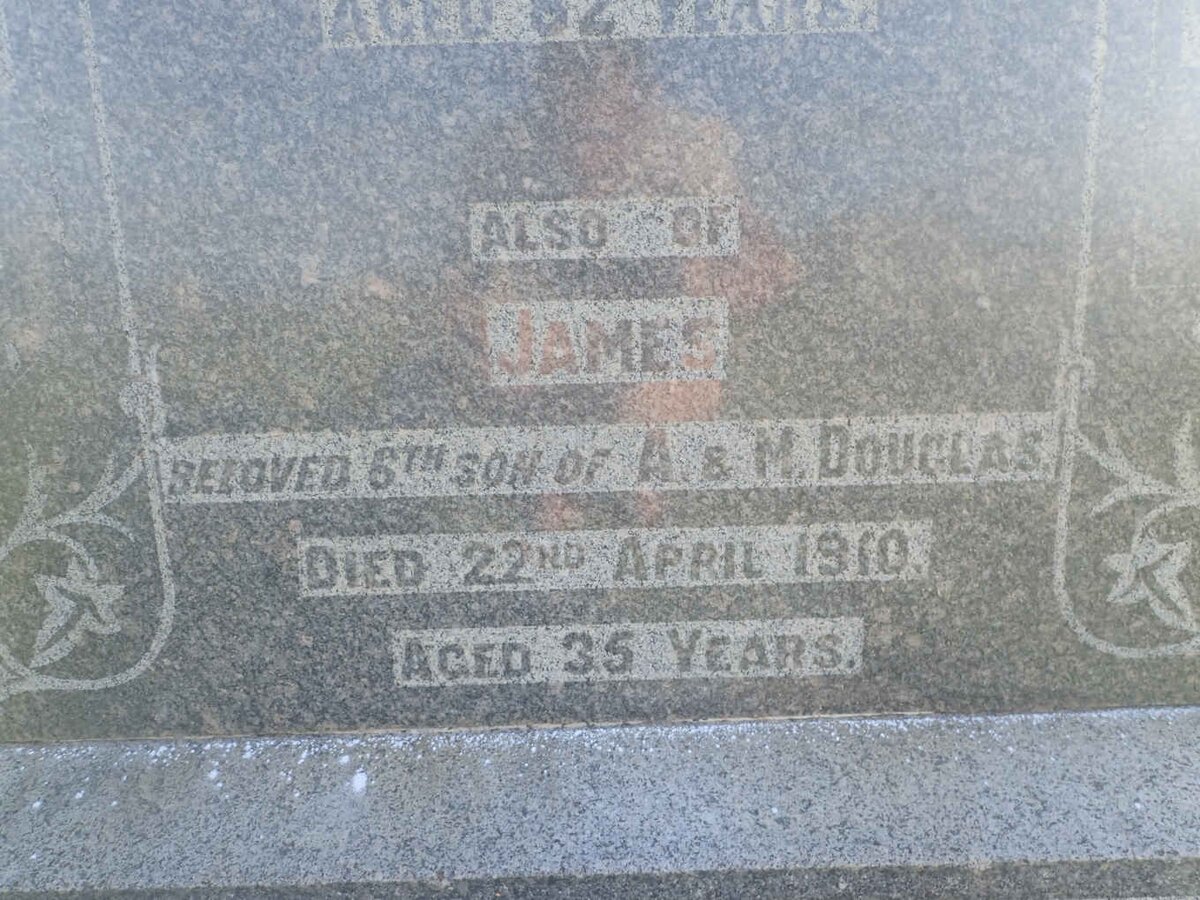 DOUGLAS Alexander -1913 &amp; Margaret Dawson -1918 :: DOUGLAS James -1910