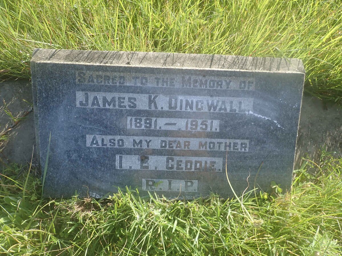 DINGWALL James K. 1891-1951 &amp; I.E. GEDDIE
