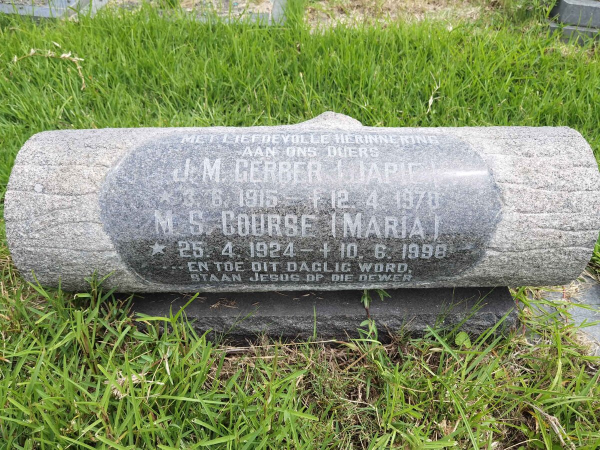 GERBER J.M. 1915-1970 &amp; M.S. COURSE 1924-1998