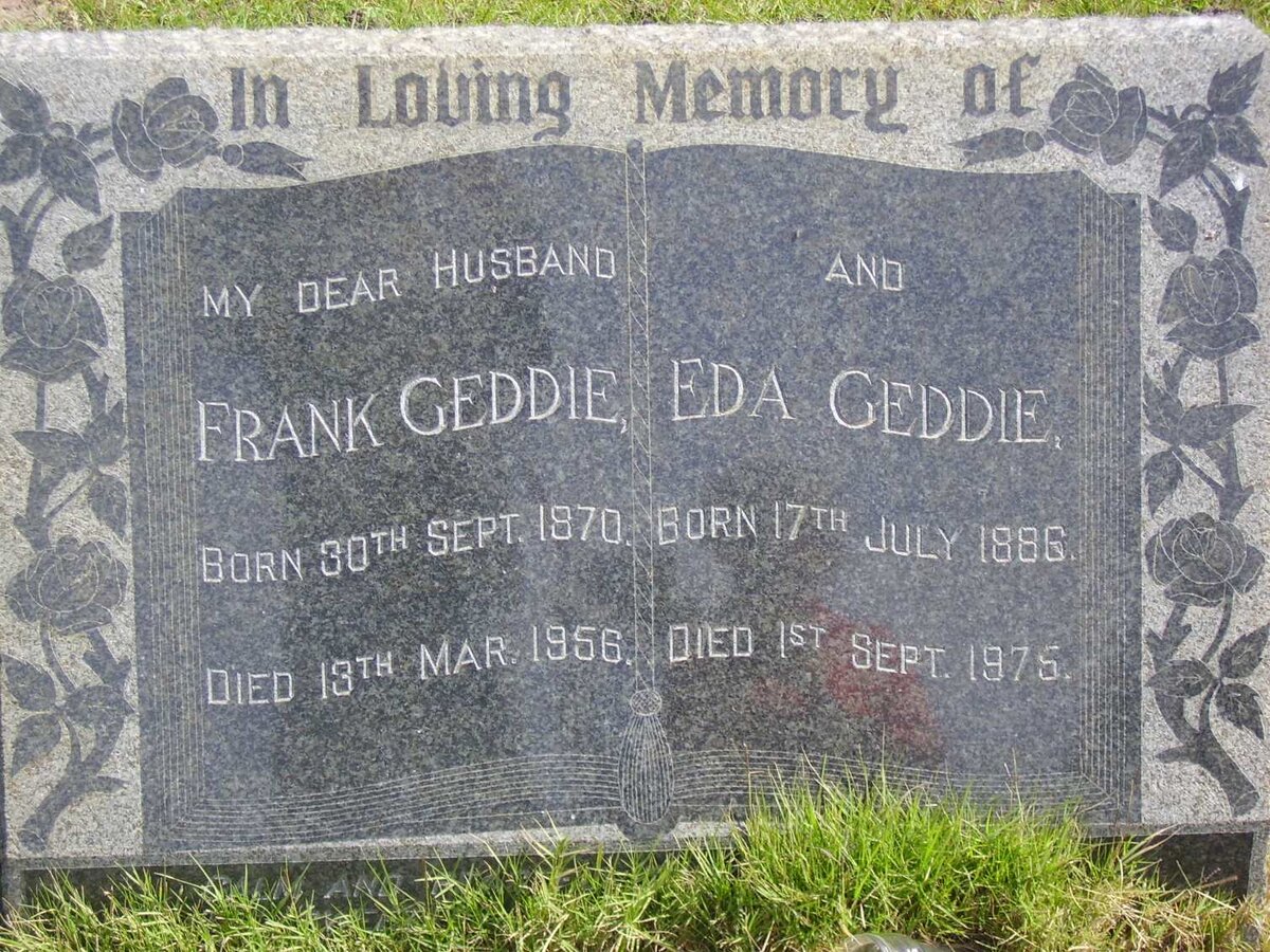 GEDDIE Frank 1870-1956 &amp; Eda 1886-1975