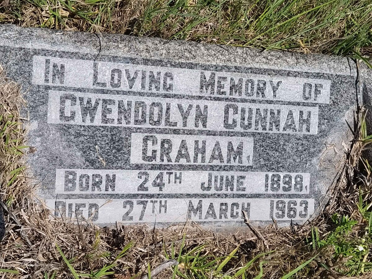 GRAHAM Gwendolyn Cunnah 1898-1963