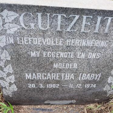 GUTZEIT Margaretha 1902-1974