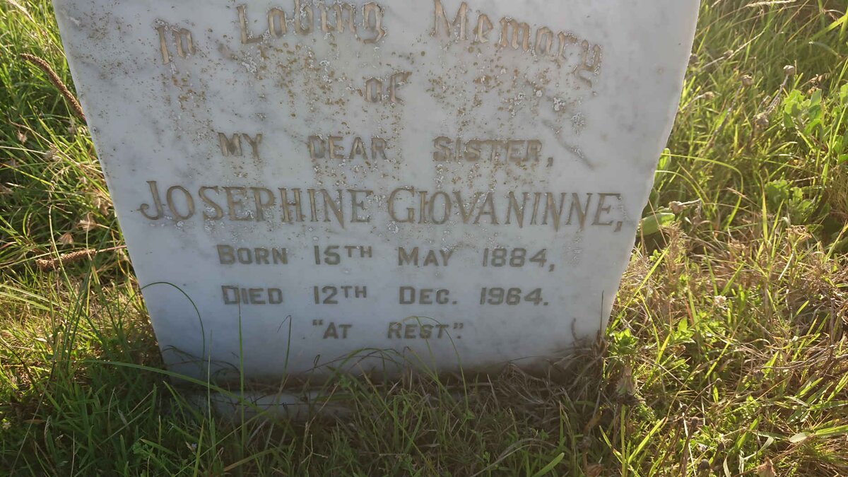 GIOVANINNE Josephine 1884-1984