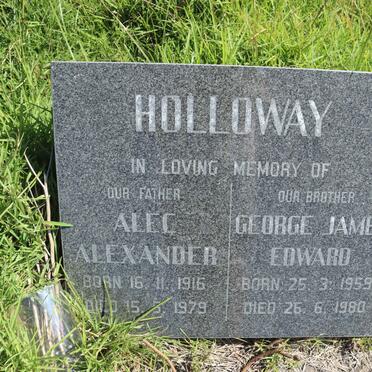 HOLLOWAY Alec Alexander 1916-1979 :: HOLLOWAY George James Edward 1959-1980