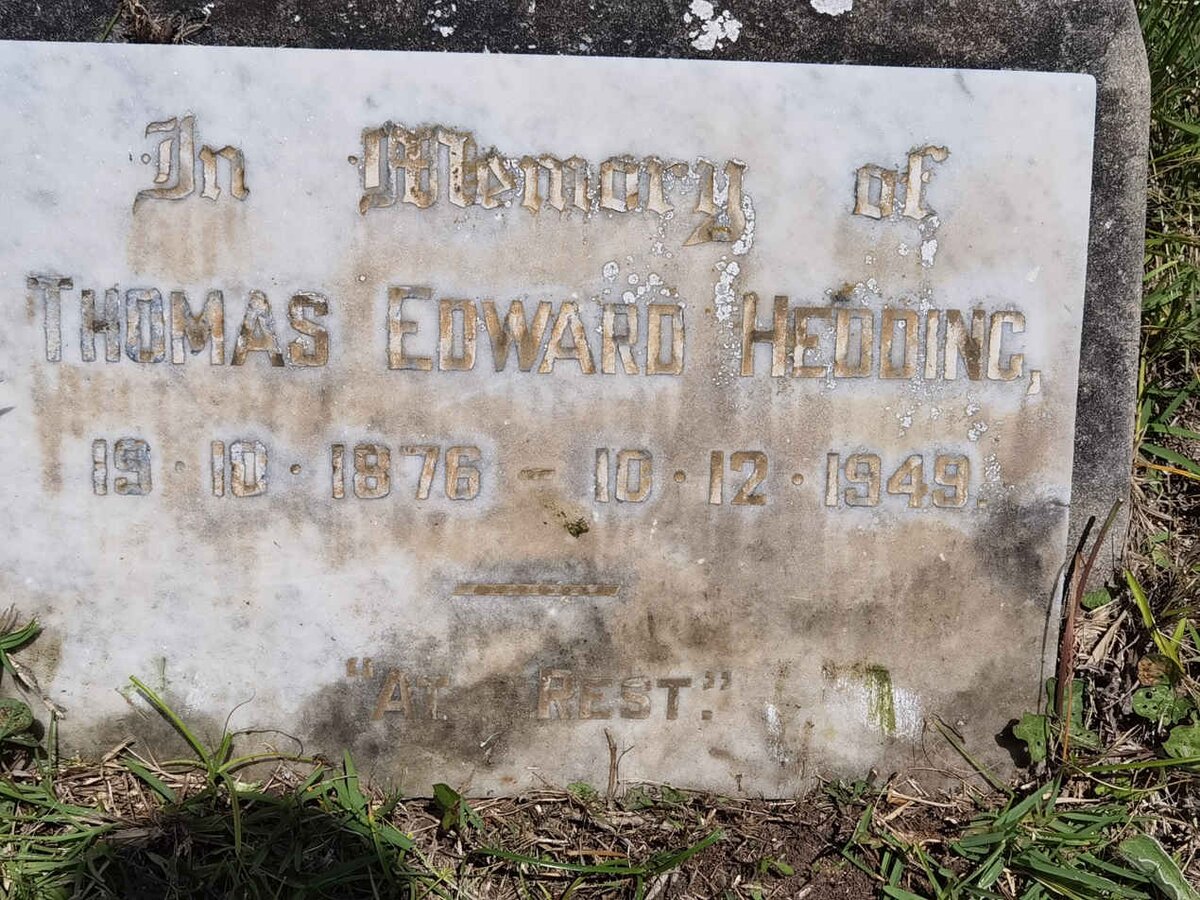 HEDDING Thomas Edward 1876-1949