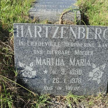 HARTZENBERG Martha Maria 1890-1978
