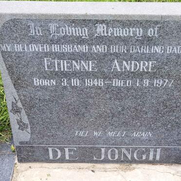 JONGH Etienne Andre, de 1946-1977