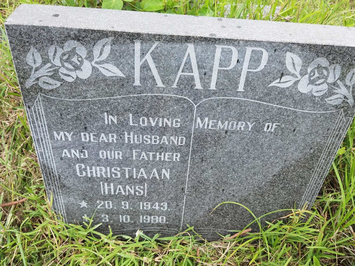 KAPP Christiaan 1943-1980