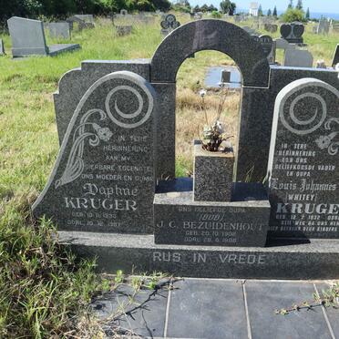 KRUGER Louis Johannes 1932-2008 &amp; Daphne 1933-1987 :: BEZUIDENHOUT J.C. 1902-1988